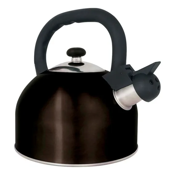 Chaleira Aço Inox 2,5l Mattina Preta Foto 1