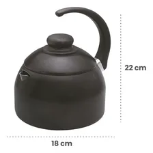 Chaleira Antiaderente 2,5l Fortaleza Com Tampa 100% Aluminio Foto mini 4