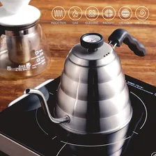 Chaleira Bico De Ganso Fino Barista Com Term么metro1,2l Cor Inox Foto mini 2