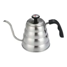 Chaleira Bico De Ganso Fino Barista Com Term么metro1,2l Cor Inox Foto mini 1