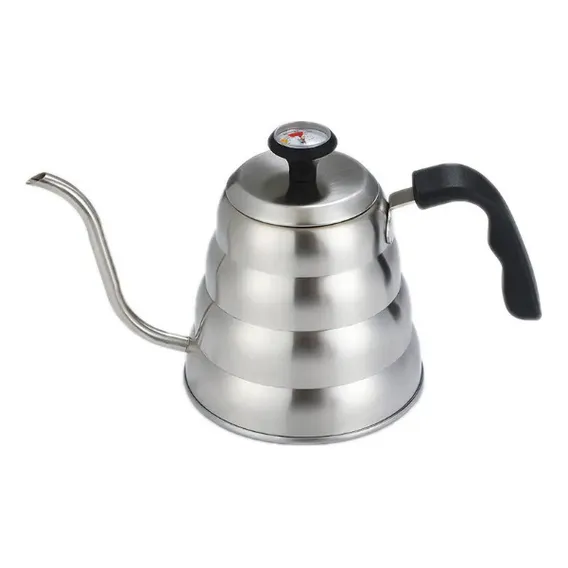 Chaleira Bico De Ganso Fino Barista Com Term么metro1,2l Cor Inox Foto 1
