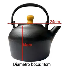 Chaleira De Ferro Fundido 3 Litros Libaneza Cor Preto Foto mini  2