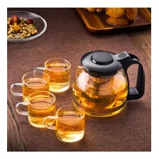 Chaleira De Vidro Com Infusor Aço Inox Bule Chá Café 1,2l Foto mini 3