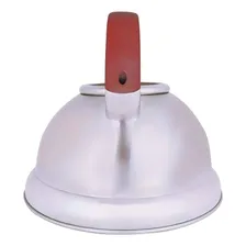 Chaleira Diletta 3 Litros Fundo Triplo Aço Inox Vermelha Foto mini 4
