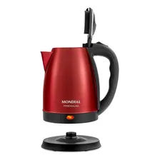 Chaleira Elétrica Pratic Inox CE-06-R 1200w Vermelho 110V Mondial Foto mini 3