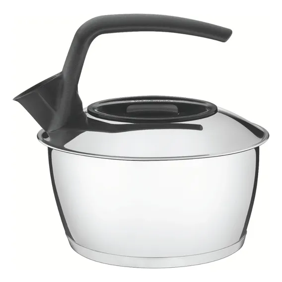Chaleira em Aço Inox com Fundo Triplo Cabo Preto 1,5 L Tramontina Foto 1