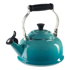 Chaleira Tradicional Com Apito Azul Caribe Le Creuset Foto mini 1