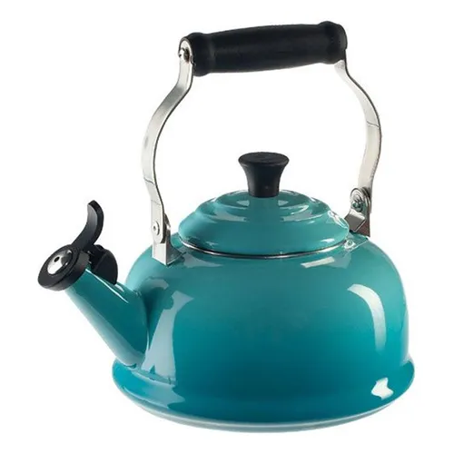Chaleira Tradicional Com Apito Azul Caribe Le Creuset Foto 1
