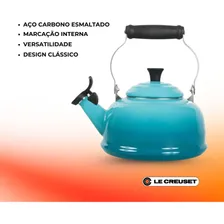 Chaleira Tradicional Com Apito Azul Caribe Le Creuset Foto mini 3