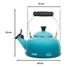 Chaleira Tradicional Com Apito Azul Caribe Le Creuset Foto mini 4