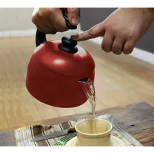 Chaleira Vermelha 1 Litro Antiaderente Dona Chefa 0.115 Cor Vermelho Foto  mini 1