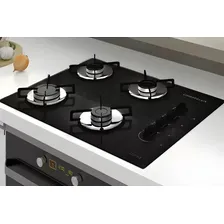 Chamalux Ultra chama 4 bocas Fogão cooktop gás preto Foto mini  3