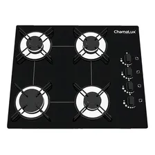 Chamalux Ultra chama 4 bocas Fogão cooktop gás preto Foto mini  2