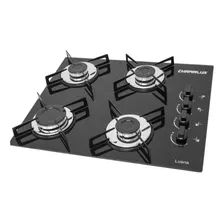 Chamalux Ultra chama 4 bocas Fogão cooktop gás preto Foto  mini 1
