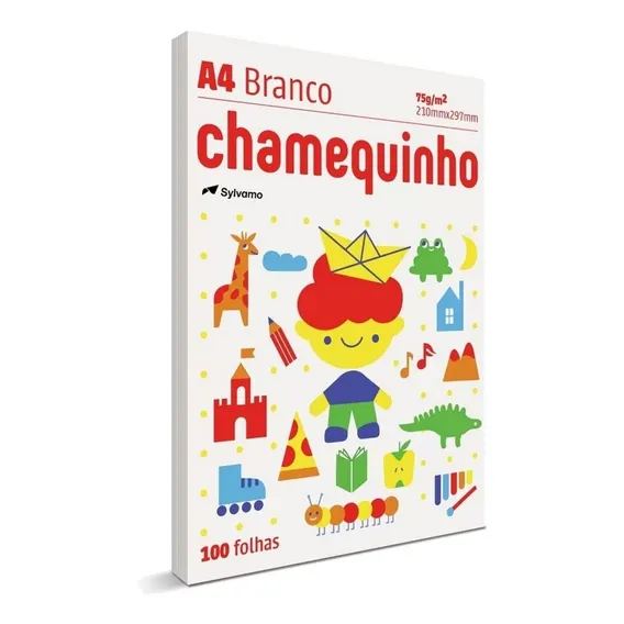 Chamex Papel Sulfite A4 Branco 100 Folhas Chamequinho 75g Foto 1