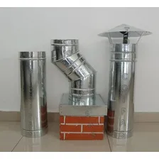 Chaminé Para Churrasqueira Pre Moldada Com Curvas E Dutos Foto mini 3