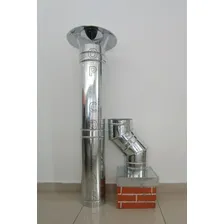 Chaminé Para Churrasqueira Pre Moldada Com Curvas E Dutos Foto mini 4