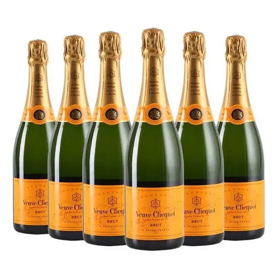 Champagne Veuve Clicquot Brut 6 Garrafas 750ml Foto 1