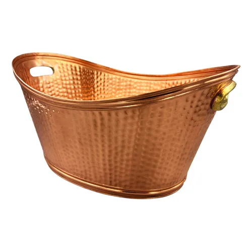 Champanheira Cobre Champanhe G - 15 Litros Com Alças Champanheira Oval Foto 1