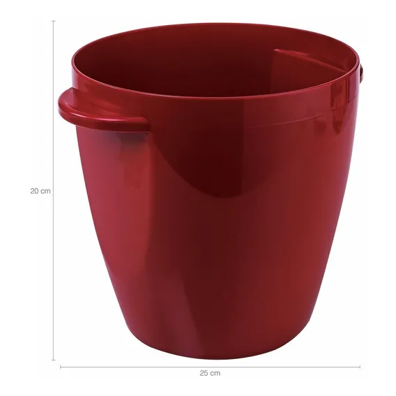 Champanheira Multiuso Cooler Pra Bebidas Balde Gelo Acrílico Cor Vermelho Foto 1