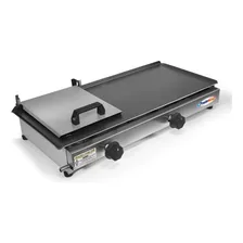 Chapa A Gás 30x60 Inox Com Prensa 2 Bocas Lanches E Carnes Foto mini 1