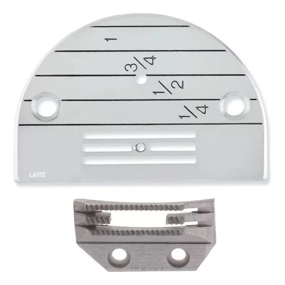 Chapa Agulha 4 Carreira Dente Costura Leve Reta Industrial Foto 1
