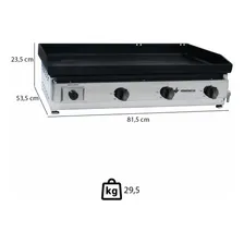 Chapa Bifeteira Deguste Luxo A Gás C80 Venâncio 4,76mm Foto mini  3