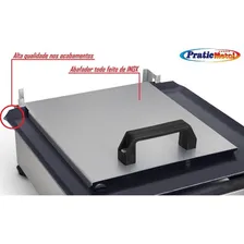 Chapa Bifeteira Gás Lanche Prensa Abafador 1 Bocas 30x30 Foto mini  3
