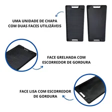 Chapa Dupla Face Ferro Fundido Dupla Face 25x50 Rig Foto mini  2