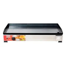 Chapa Elétrica P/ Lanches Inox 77x40cm Profissional Inmetro Foto mini  2