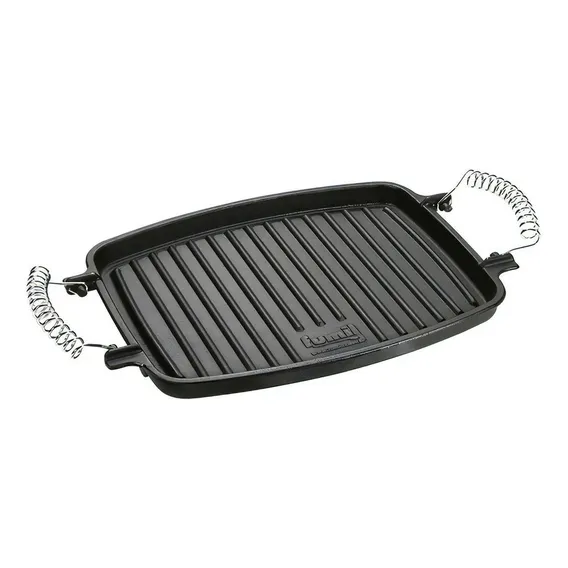 Chapa Grill 31 X 24,5 Cm Ferro Alça Espiral Panela Mineira Foto 1