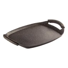 Chapa Grill Ceramica Antiaderente Indução Hercules Marrom Foto mini 1