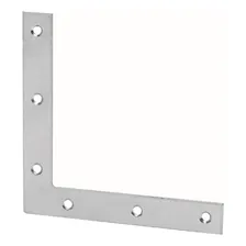 Chapa L 140 X 140 Aço Zincado 6 Furos 02 Unidades Foto mini 1