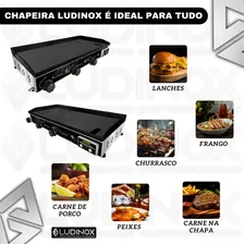 Chapa Lanche Com Prensa Hamburguer A Gás Profissional 5mm Foto mini 4