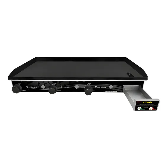 Chapa Lanche Hot Dog Hamburguer 3mm 80x40 C/ Prensa Borda 3q Foto 1