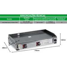 Chapa Lanche Profissional Inox 77x40 Itajobi Fogões Foto mini 3
