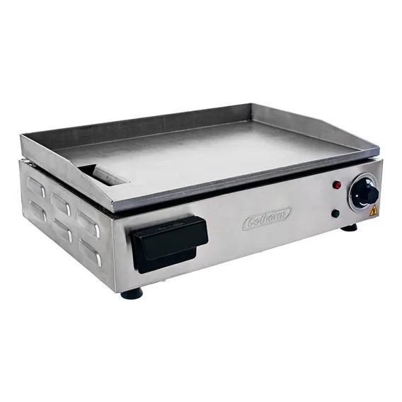 Chapa Lanches Elétrica Grill 50X35 1600W Cozinha Cotherm Profissional Industrial Inox Voltagem 110V Foto 1