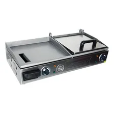 Chapa Lanches Profissional Prensa Elétrica Grill 70x30 Inox Foto mini 4