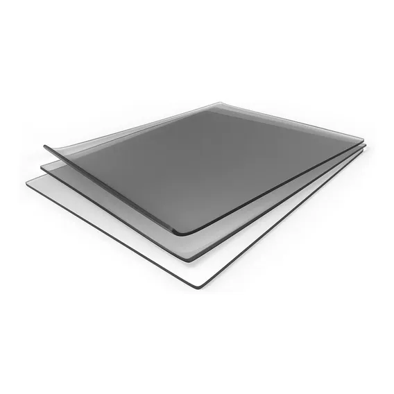 Chapa Placa De AcrĂlico FumĂȘ Preta 2mm 3mm Foto 1