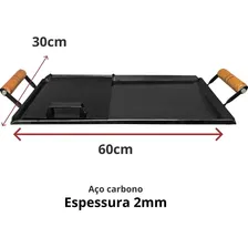 Chapeira Bifeteira Fundido Grill Lanches Fogão Churrasco Cor Preto Foto mini 4