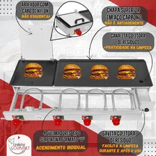 Chapeira Chapa Lanche 30x97 Hot Dog 4 Queimador Gás C Prensa Foto mini 3