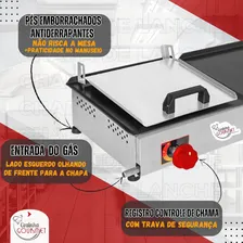 Chapeira Chapa Lanche 30x97 Hot Dog 4 Queimador Gás C Prensa Foto mini 4