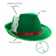 Chapéu Alemão Festa Oktober Fantasia Saint Patricks Cosplay Cor Verde Foto mini 4