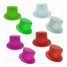 Chapéu Cartola Glitter Carnaval Fantasia Cor Rosa Foto mini  3