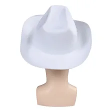 Chapéu Cowboy Fantasia Boiadera Country Vaquejada Festa Cor Cor Branco Foto mini 4