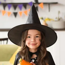 Chapéu De Bruxa Pra Fantasia De Halloween Preto + Foto mini 1