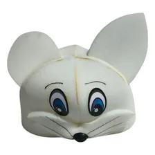 Chapéu Espuma Gato Cor Branco Foto mini  2