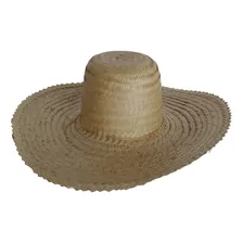 Chapeu Palha Mexicano Sombreiro Aba 14cm Festa Praia Pesca Foto mini 4