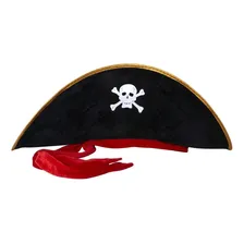 Chapéu Pirata Aveludado Festa Carnaval Foto mini  3