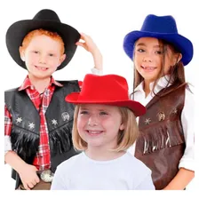 Chapéu Rodeio Sertanejo Country Cowboy Infantil Texturizado Cor Preto Foto mini 1
